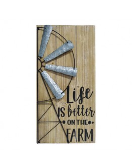 LIFE ON THE FARM WINDMILL WALLHANGING
