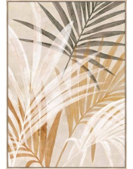 Tropical Palms Printed Canvas w/ Frame 60x90cm