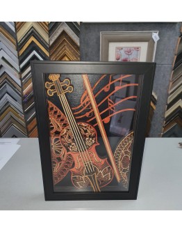 Violin, 3D by TJ Picture Framing