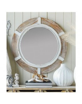Whitewash Timber Mirror